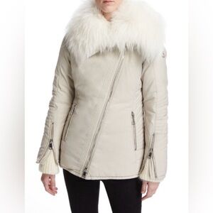 Moncler 2015 Choista Goat fur and Goose Down Coat size 1 or Small - NWOT